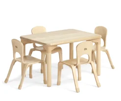 Rectangular Woodcrest Table with Chairs