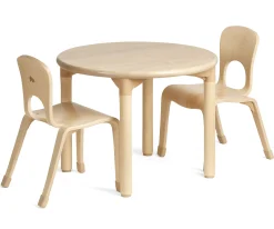 Round Woodcrest Table with Chairs