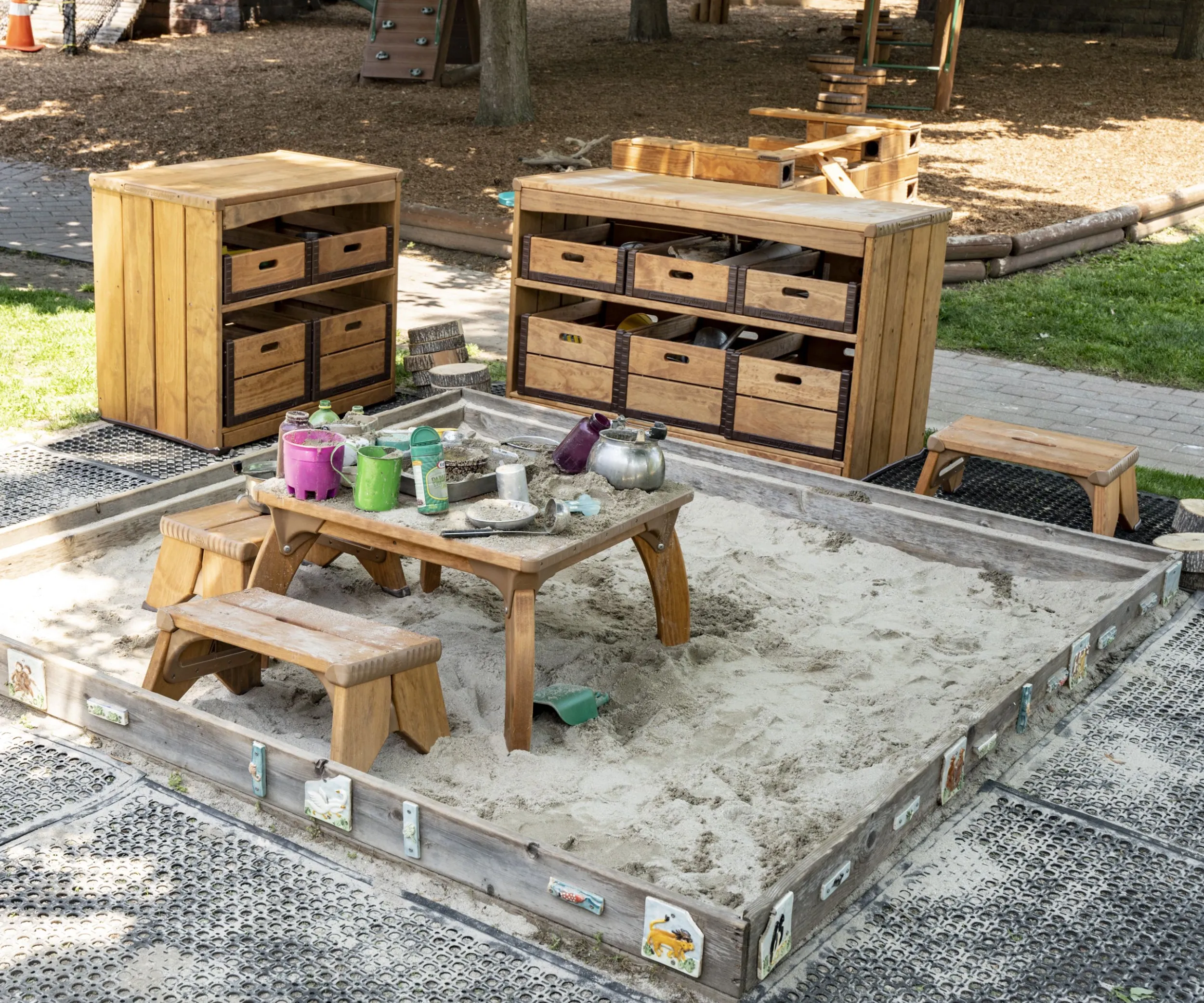 Sandbox Storage Shelf