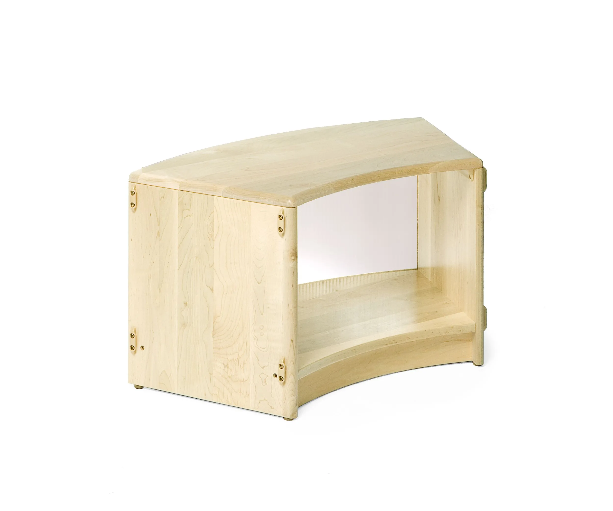Translucent Back Inside Sweep Shelf 16"