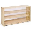Translucent Back Shelf 4' x 28", Two Shelves