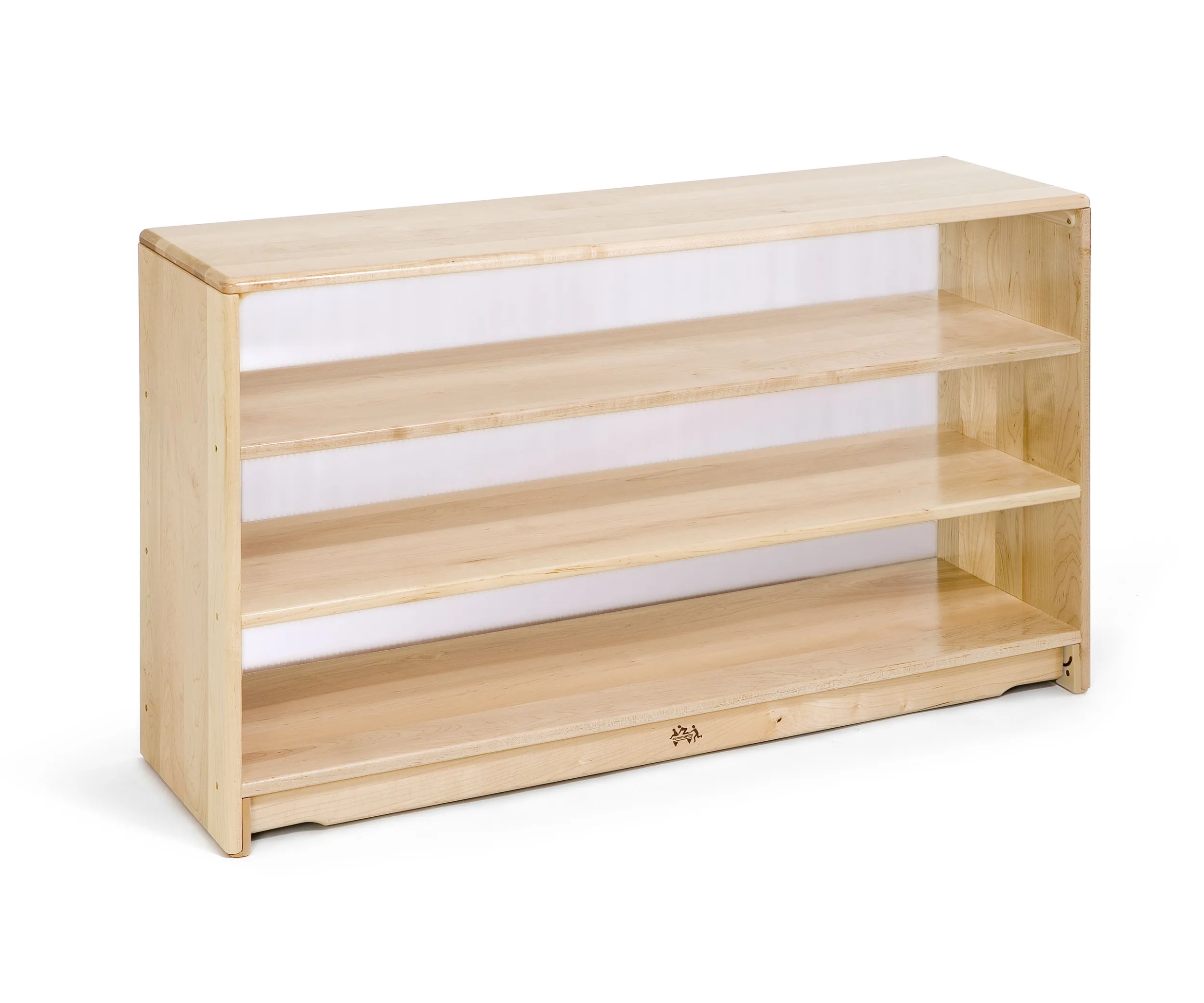 Translucent Back Shelf 4' x 28", Two Shelves